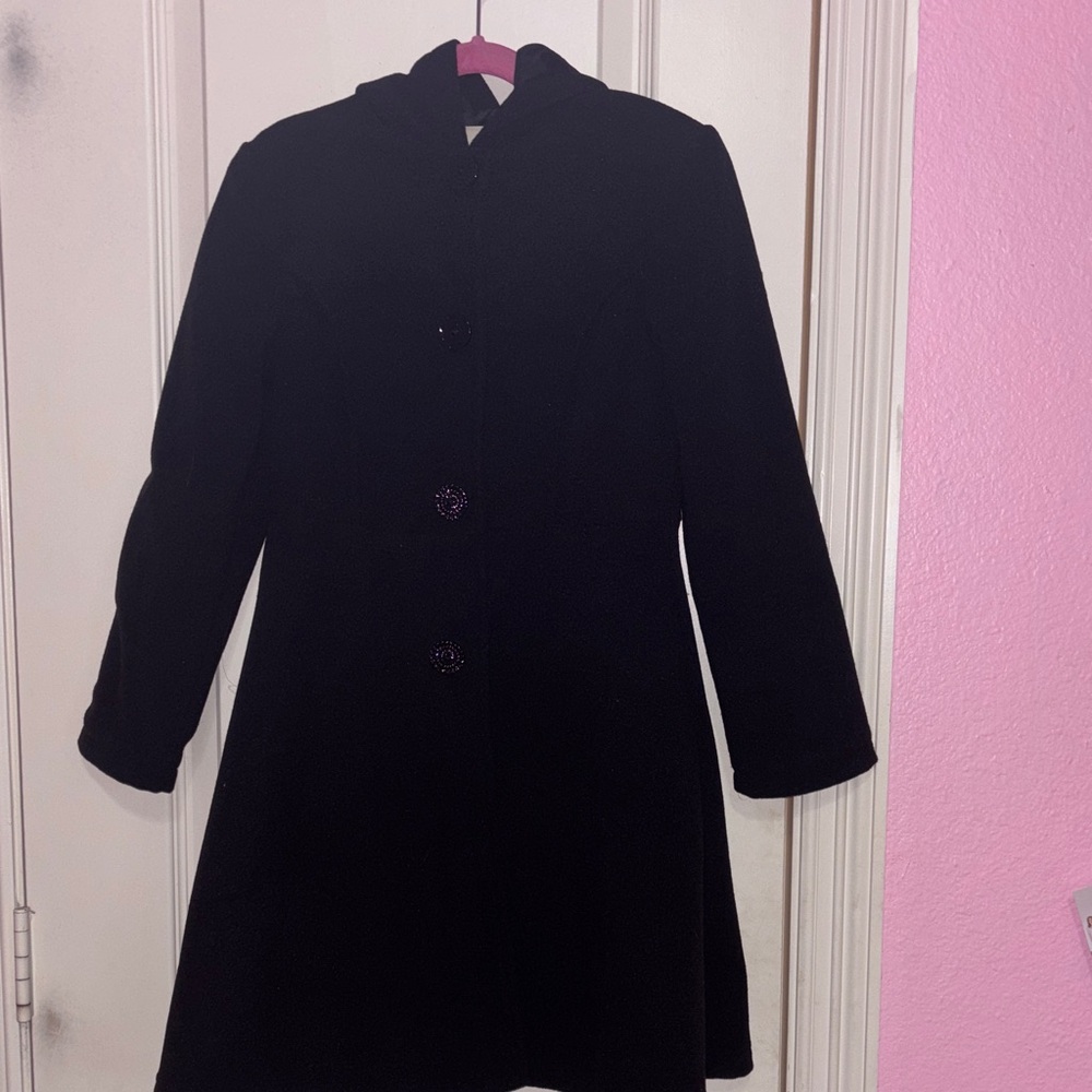 Elegant Black Girls Coat size 7/8–Copper Key